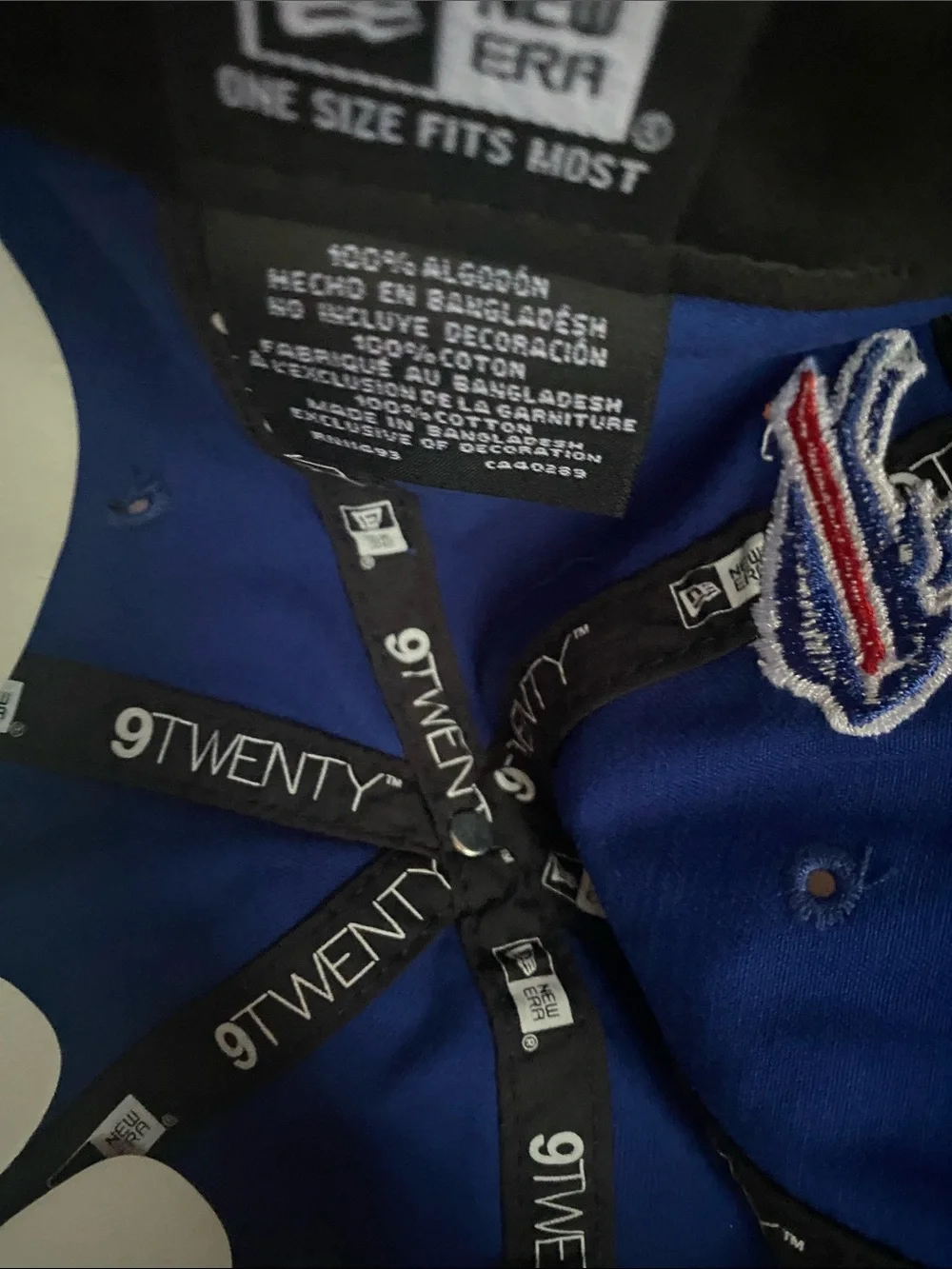 NWT New Era Royal Blue Buffalo Bills Cap Multicolor Holiday Lights